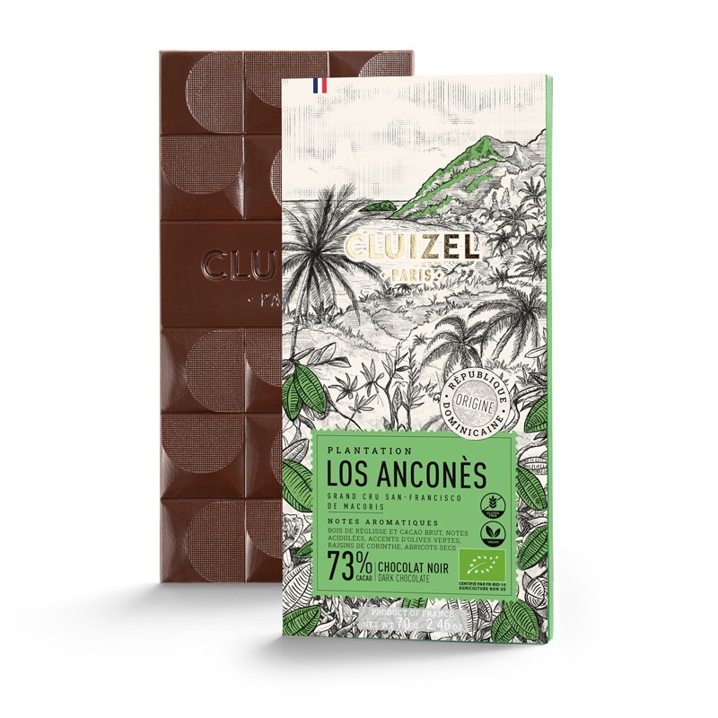 Tablette Chocolat 73% Los Anconès Cluizel Bio