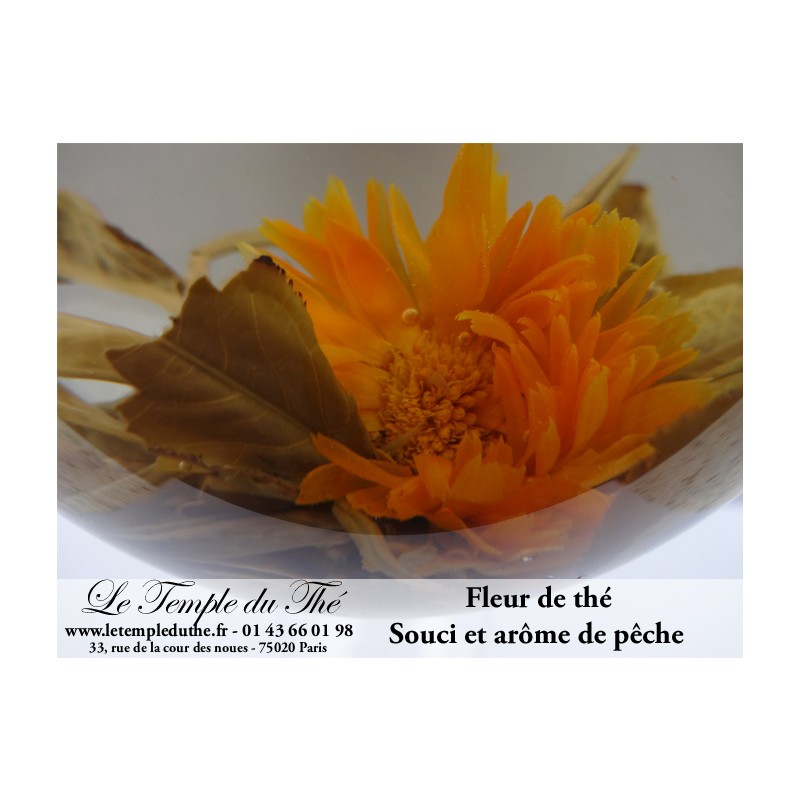 Fleur de thé fleur de soucis et pêche