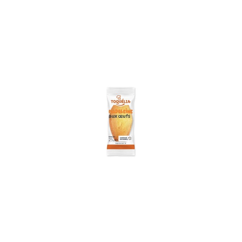 Madeleine aux oeufs en étui 25 g TOQUELIA