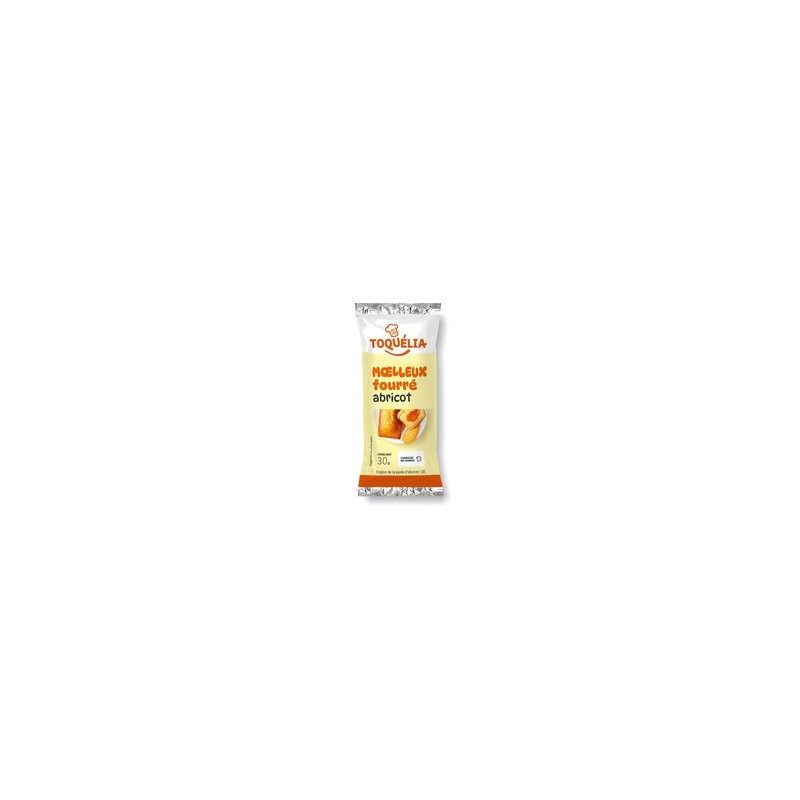 Moelleux fourré abricot en étui 30 g TOQUELIA