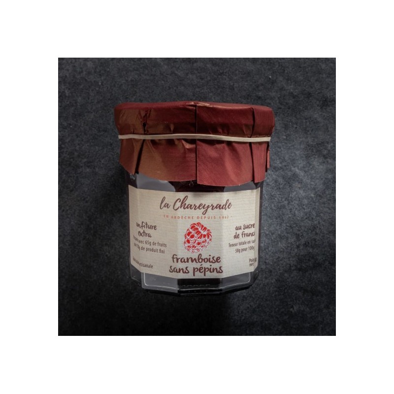 Confiture framboises sans pépin
