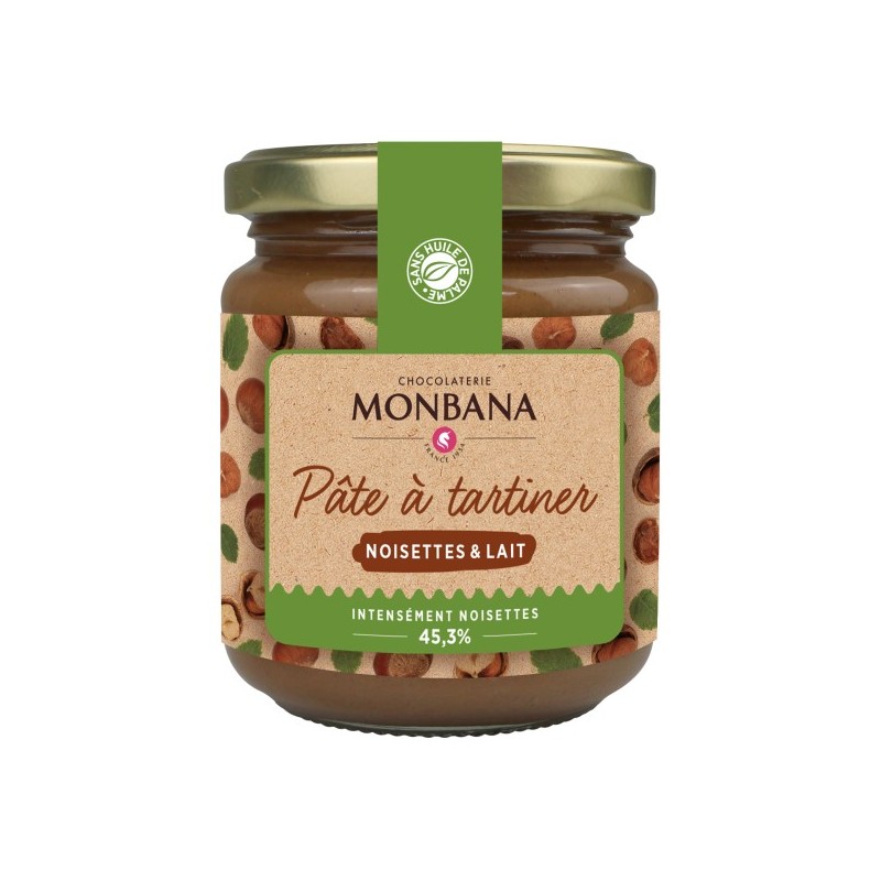 Pâte à tartiner noisettes Monbana