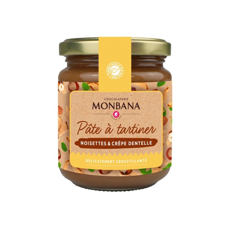 Pâte à tartiner croustillante Monbana
