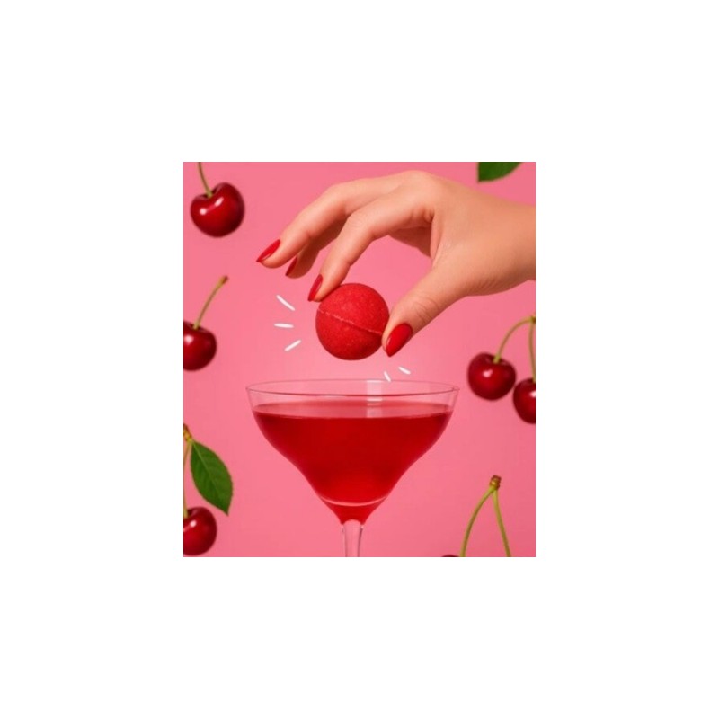 Bombe à cocktail sans alcool cerise , amande (39 gr)