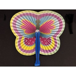 Eventail papier papillon