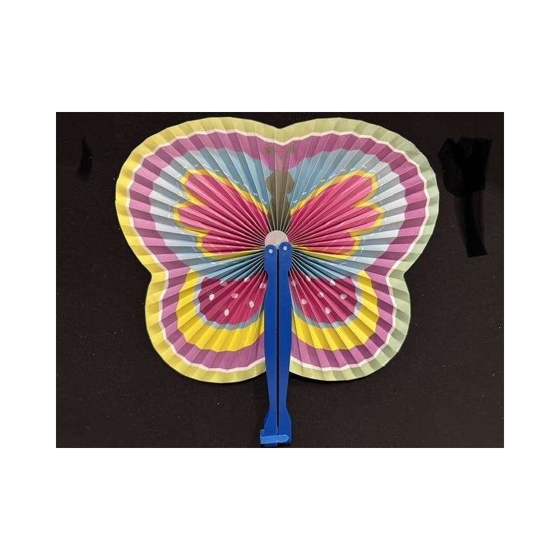 Eventail papier papillon