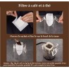 Boîte de 50 filtres papier pour café ou thé