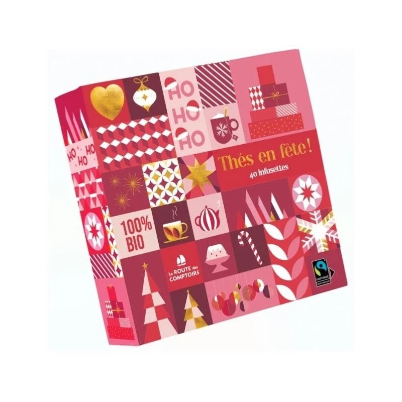 coffret Thés en Fête ! 100% bio Route des comptoirs